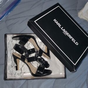 Karl Lagerfeld black high heels